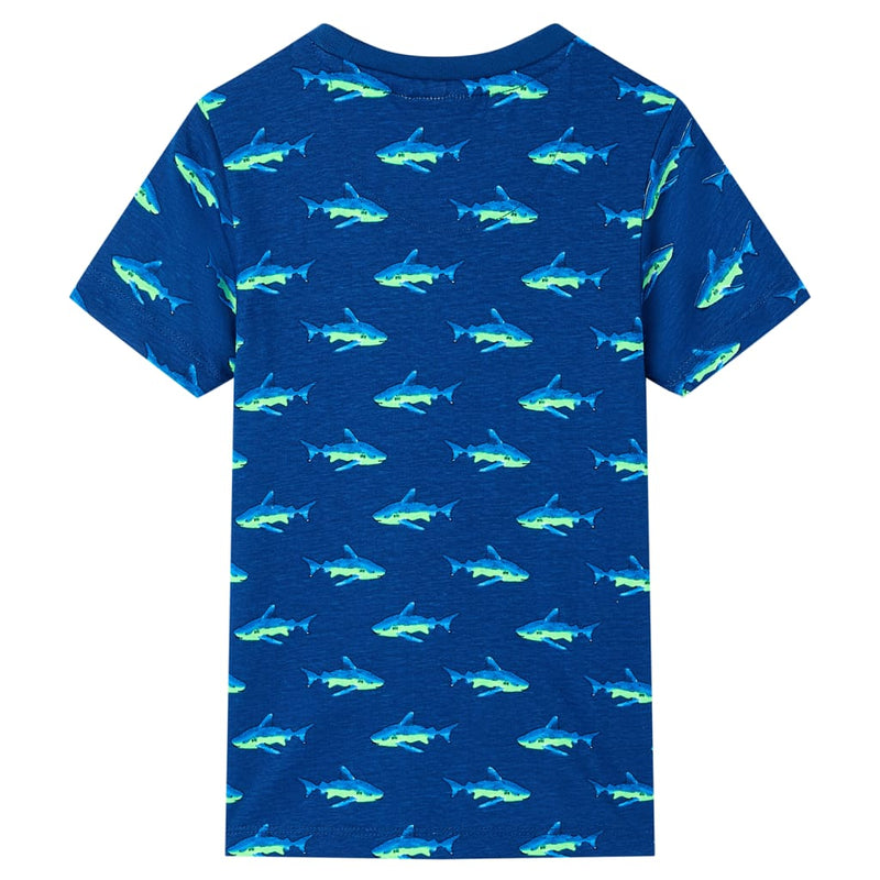 Afbeelding laden in galerijviewer, Vidaxl kindershirt 140 donkerblauw
