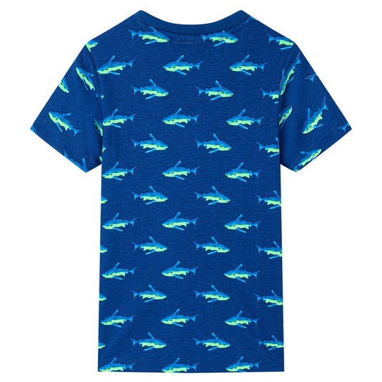 Vidaxl kindershirt 140 donkerblauw