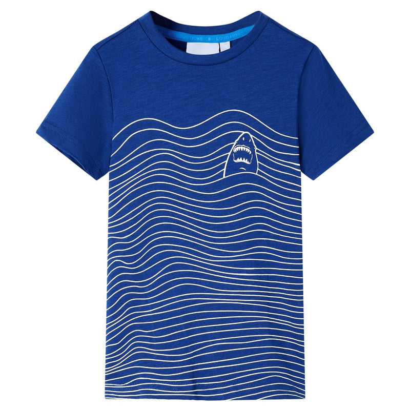 Afbeelding laden in galerijviewer, VidaXL Kindershirt 104 donkerblauw
