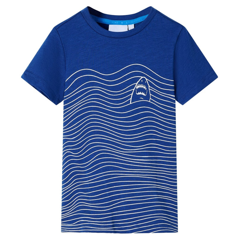 Afbeelding laden in galerijviewer, Vidaxl kindershirt 128 donkerblauw
