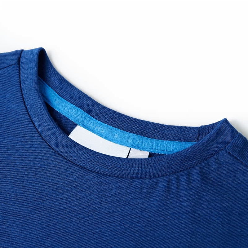 Afbeelding laden in galerijviewer, Vidaxl kindershirt 128 donkerblauw
