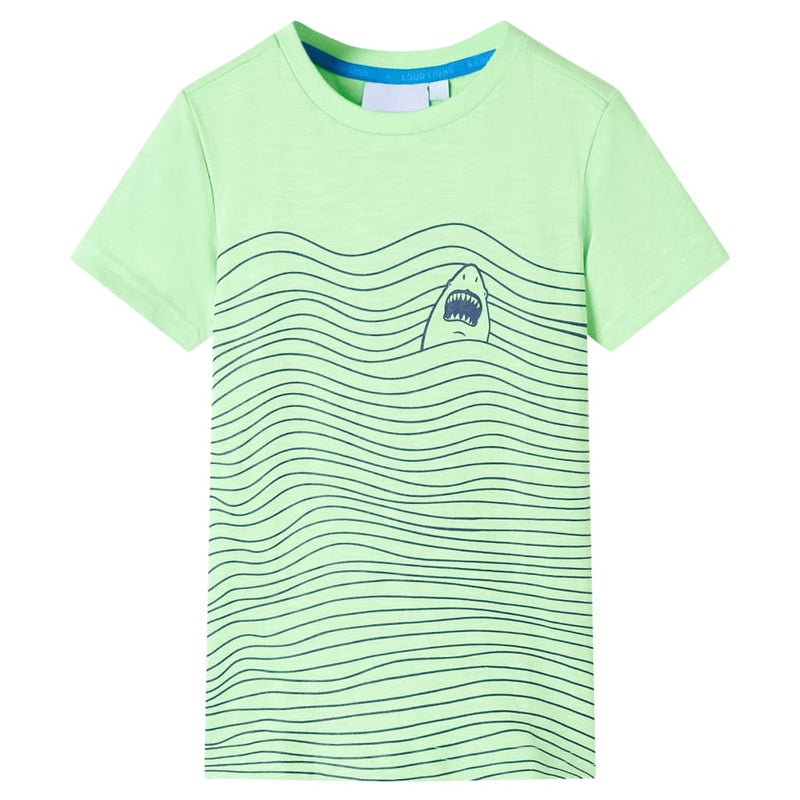 Afbeelding laden in galerijviewer, VidaXL Kindershirt 92 neongroen
