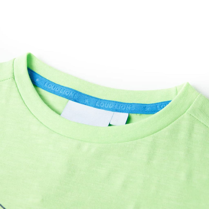 Afbeelding laden in galerijviewer, Vidaxl kindershirt 140 neongroen
