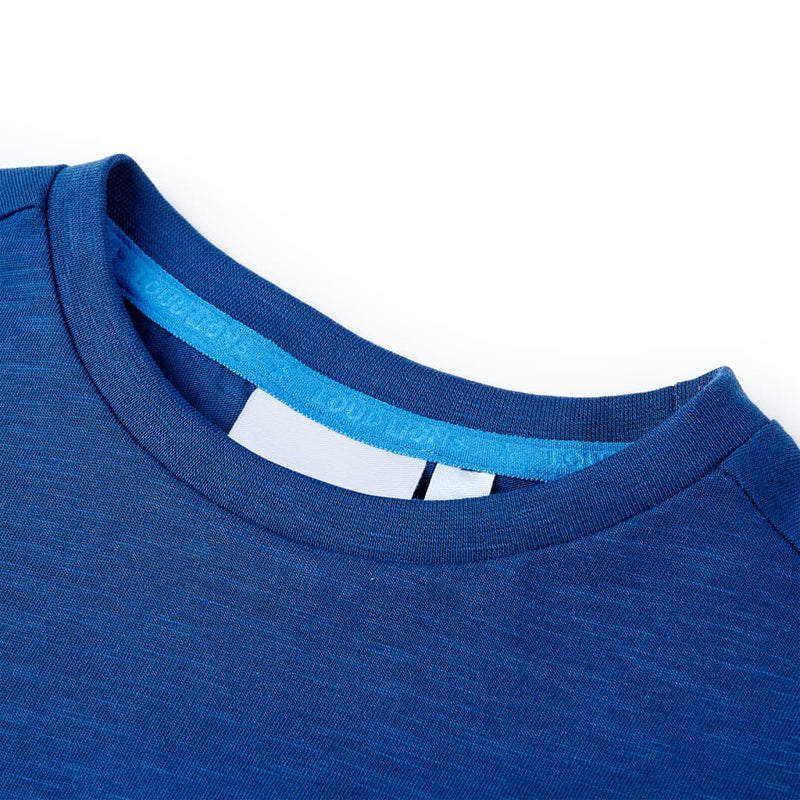 Afbeelding laden in galerijviewer, Vidaxl kindershirt 128 donkerblauw
