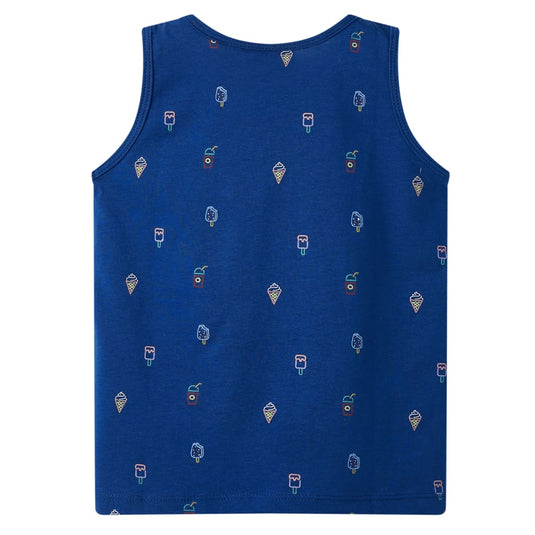 Vidaxl kindertopje 128 donkerblauw