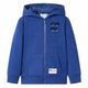 Vidaxl kindervest met capuchon en rits 92 gemêleerd donkerblauw