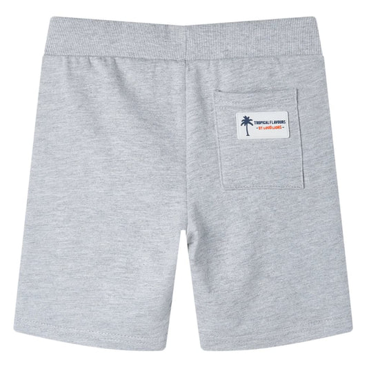 Vidaxl kindershorts met trekkoord 104 grijs