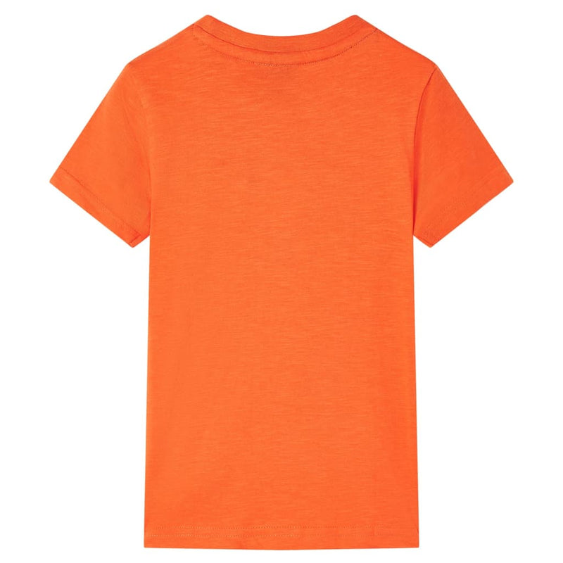 Afbeelding laden in galerijviewer, VidaXL Kindershirt 116 donkeroranje
