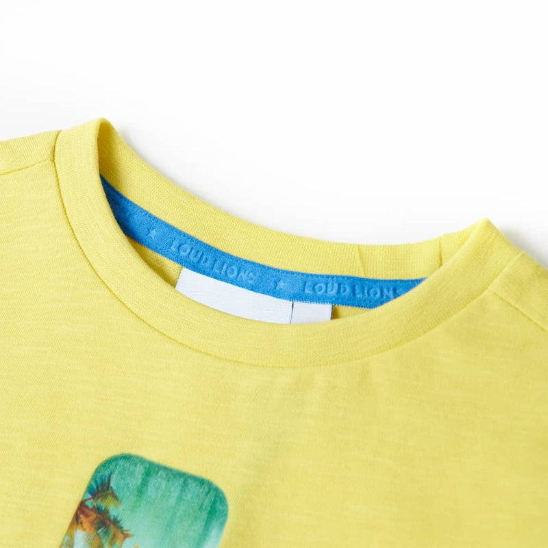 Afbeelding laden in galerijviewer, Vidaxl kindershirt 140 geel
