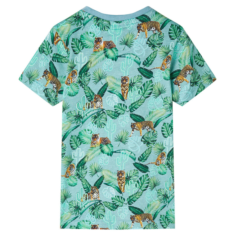 Afbeelding laden in galerijviewer, VidaXL Kindershirt 104 gemêleerd lichtgroen
