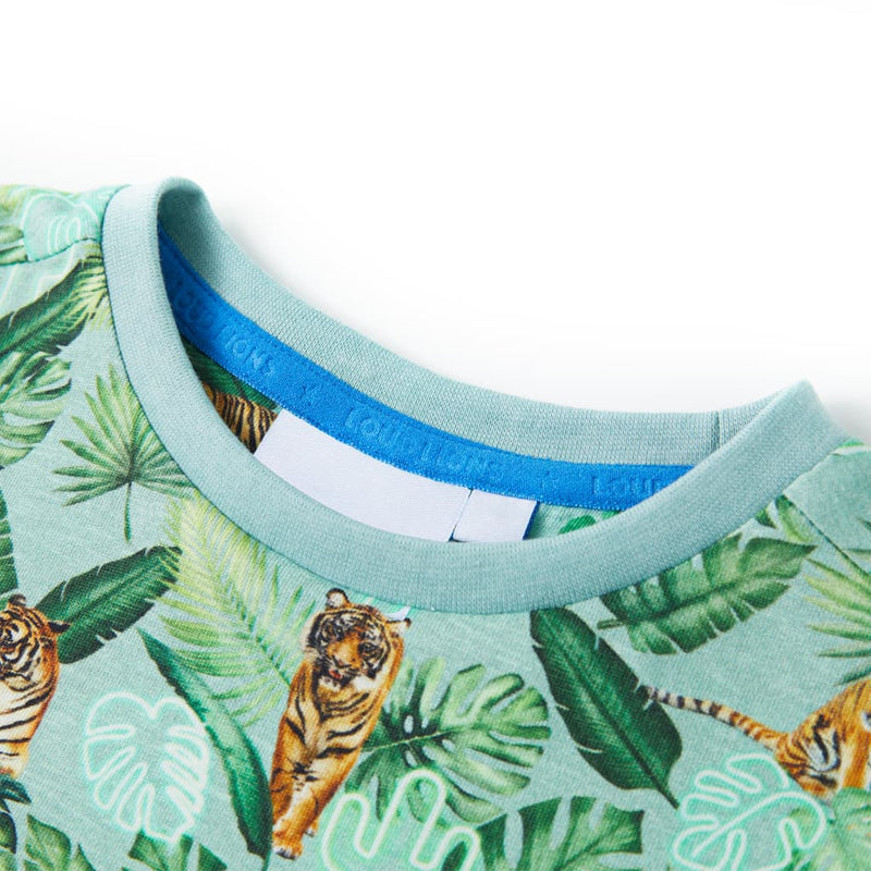 Afbeelding laden in galerijviewer, VidaXL Kindershirt 104 gemêleerd lichtgroen

