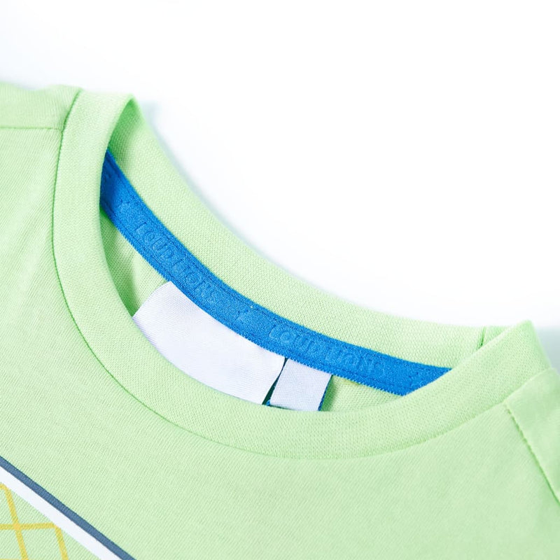Afbeelding laden in galerijviewer, VidaXL Kindershirt 128 limoengroen
