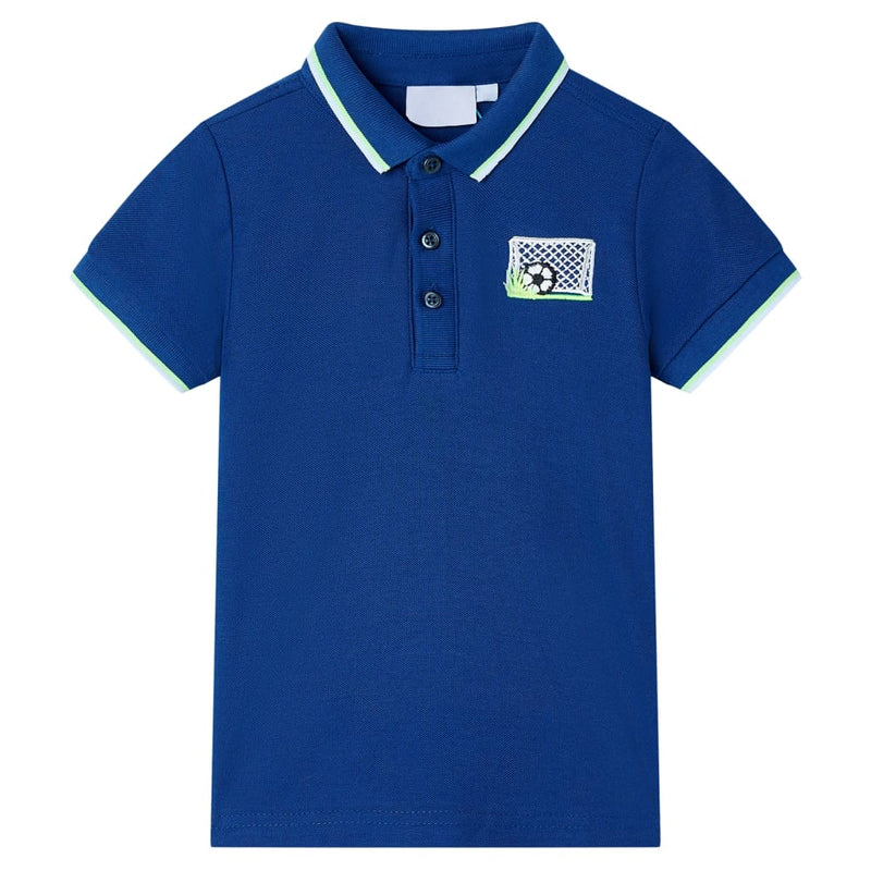 Afbeelding laden in galerijviewer, VidaXL Kinderpoloshirt 92 donkerblauw
