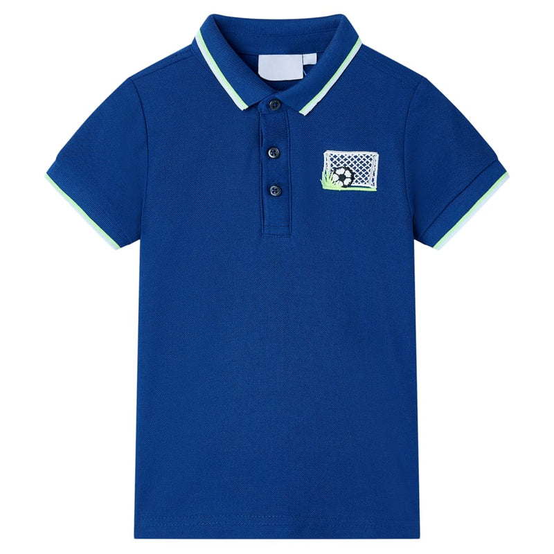 Afbeelding laden in galerijviewer, Vidaxl kinderpoloshirt 128 donkerblauw
