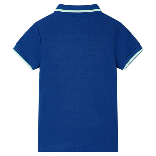 Vidaxl kinderpoloshirt 128 donkerblauw
