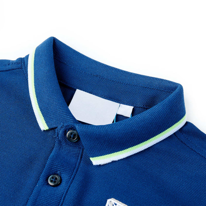 Afbeelding laden in galerijviewer, Vidaxl kinderpoloshirt 128 donkerblauw
