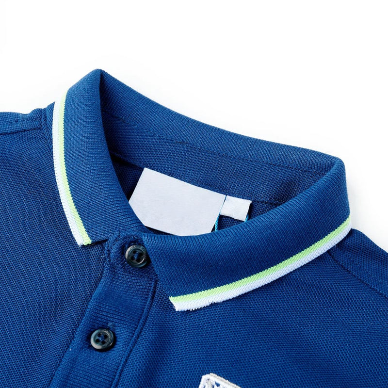 Afbeelding laden in galerijviewer, Vidaxl kinderpoloshirt 140 donkerblauw
