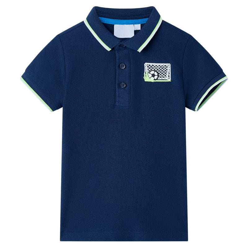 Afbeelding laden in galerijviewer, VidaXL Kinderpoloshirt 92 marineblauw
