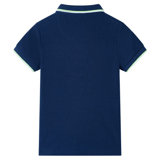 VidaXL Kinderpoloshirt 104 marineblauw