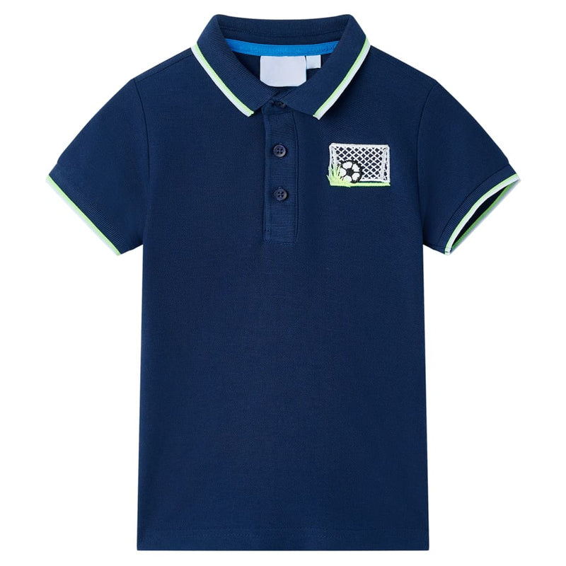 Afbeelding laden in galerijviewer, Vidaxl kinderpoloshirt 140 marineblauw
