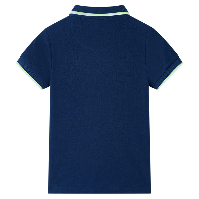 Afbeelding laden in galerijviewer, Vidaxl kinderpoloshirt 140 marineblauw
