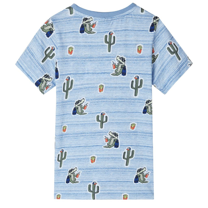 Afbeelding laden in galerijviewer, VidaXL Kindershirt 104 gemengd blauw
