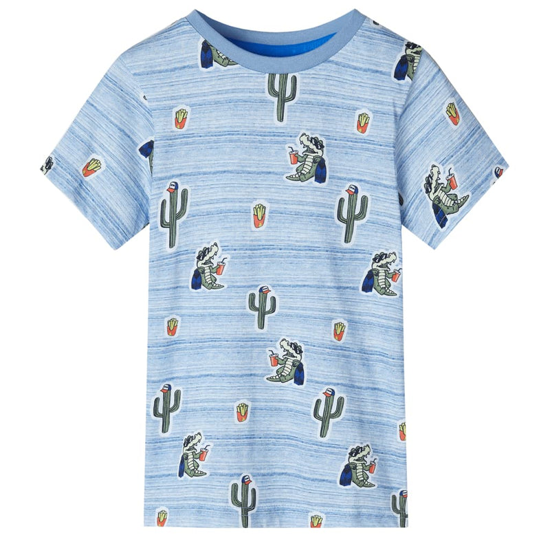 Afbeelding laden in galerijviewer, VidaXL Kindershirt 116 gemengd blauw
