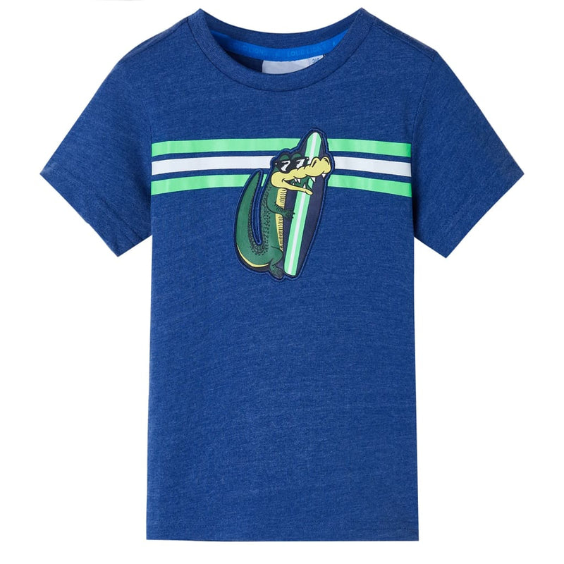 Afbeelding laden in galerijviewer, VidaXL Kindershirt 92 gemêleerd donkerblauw
