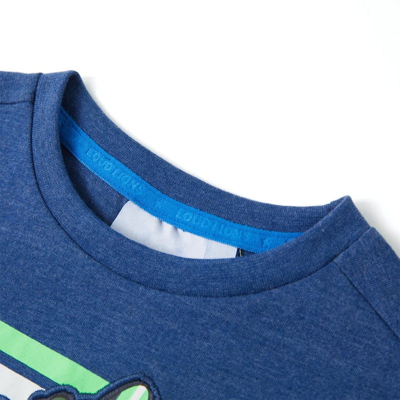 Afbeelding laden in galerijviewer, VidaXL Kindershirt 92 gemêleerd donkerblauw
