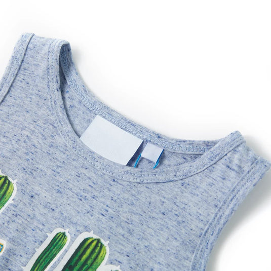 Vidaxl kindertopje 104 gemêleerd blauw