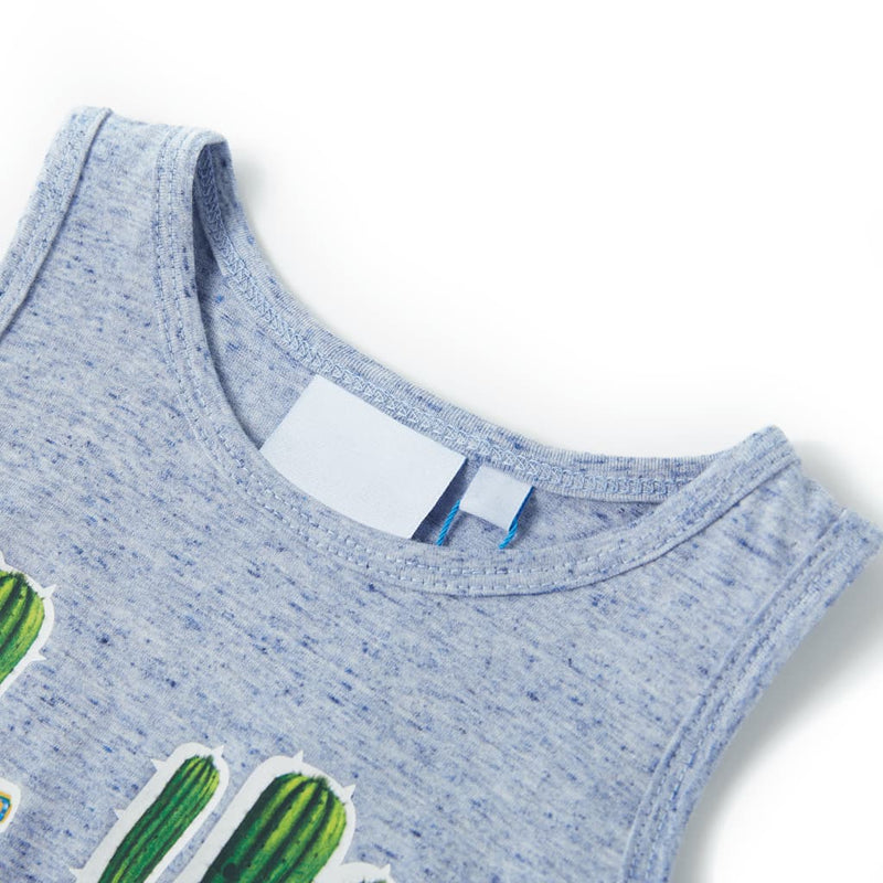 Afbeelding laden in galerijviewer, Vidaxl kindertopje 128 gemêleerd blauw
