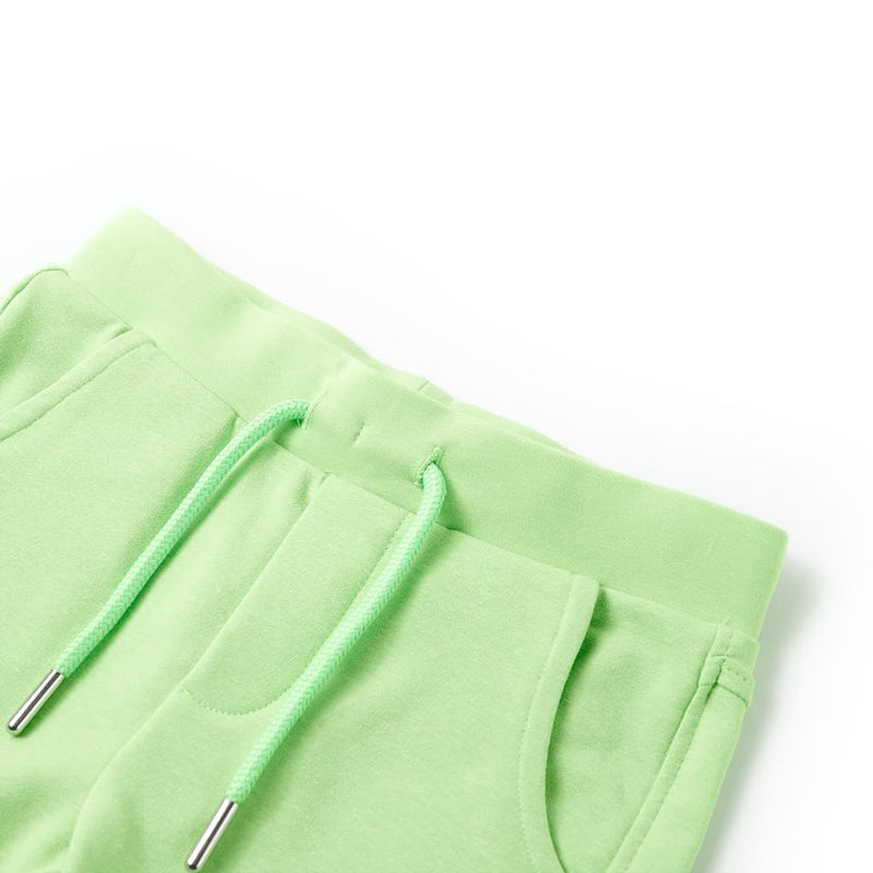 Afbeelding laden in galerijviewer, VidaXL Kindershort 92 fluorescerend groen

