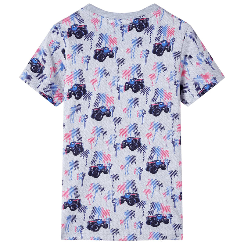 Afbeelding laden in galerijviewer, VidaXL Kindershirt 128 gemêleerd grijs
