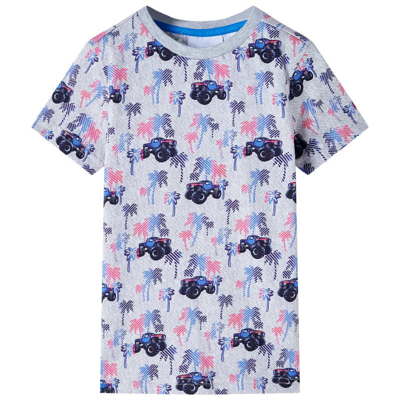 Afbeelding laden in galerijviewer, VidaXL Kindershirt 140 gemêleerd grijs

