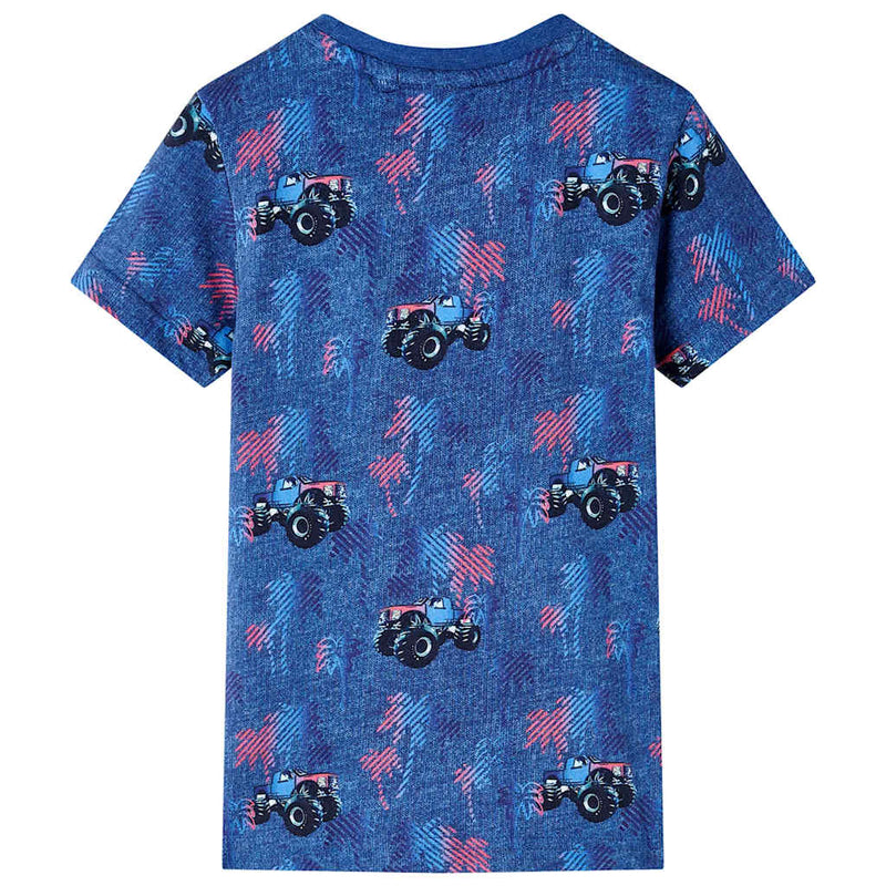 Afbeelding laden in galerijviewer, Vidaxl kindershirt 104 gemêleerd donkerblauw
