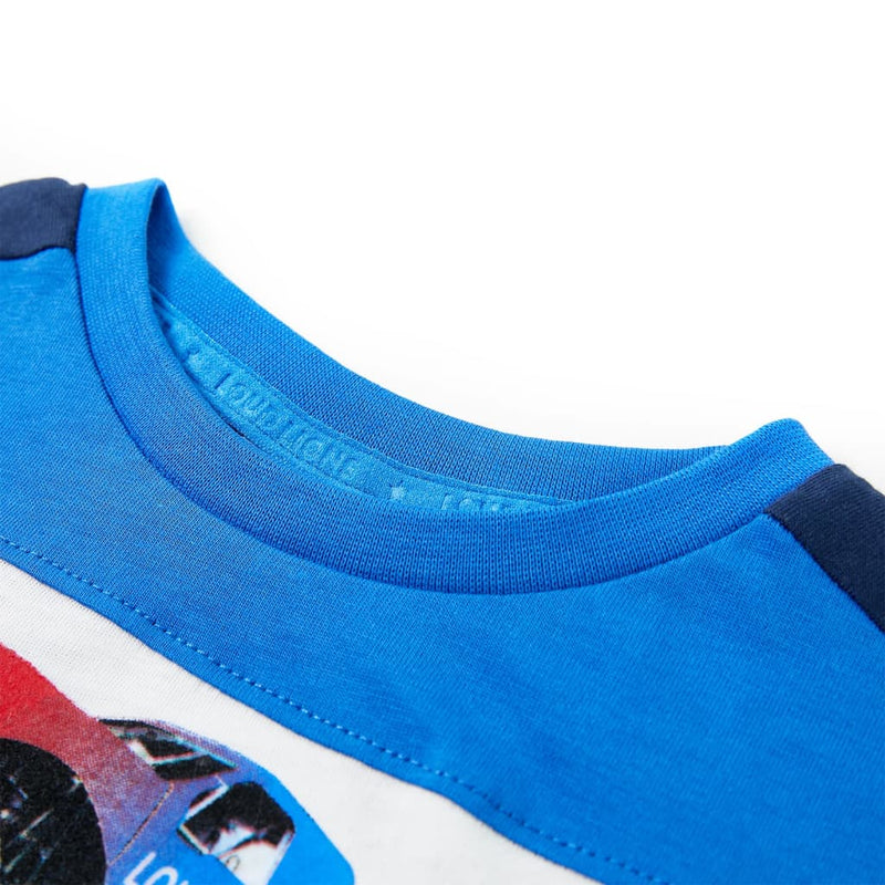 Afbeelding laden in galerijviewer, VidaXL Kindershirt 140 blauw en marineblauw
