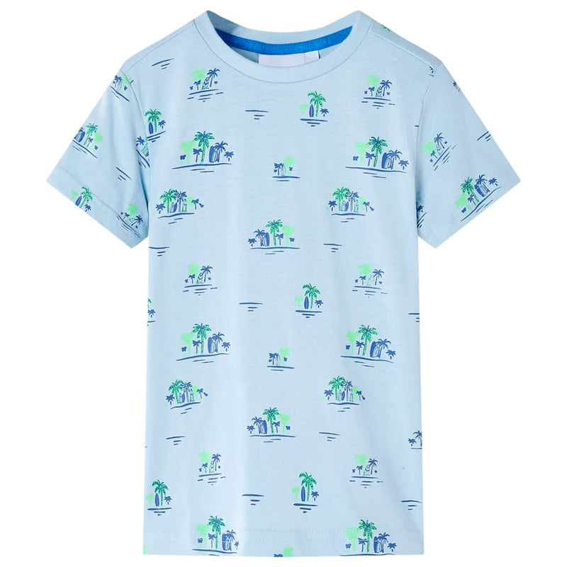 Afbeelding laden in galerijviewer, VidaXL Kindershirt 92 lichtblauw
