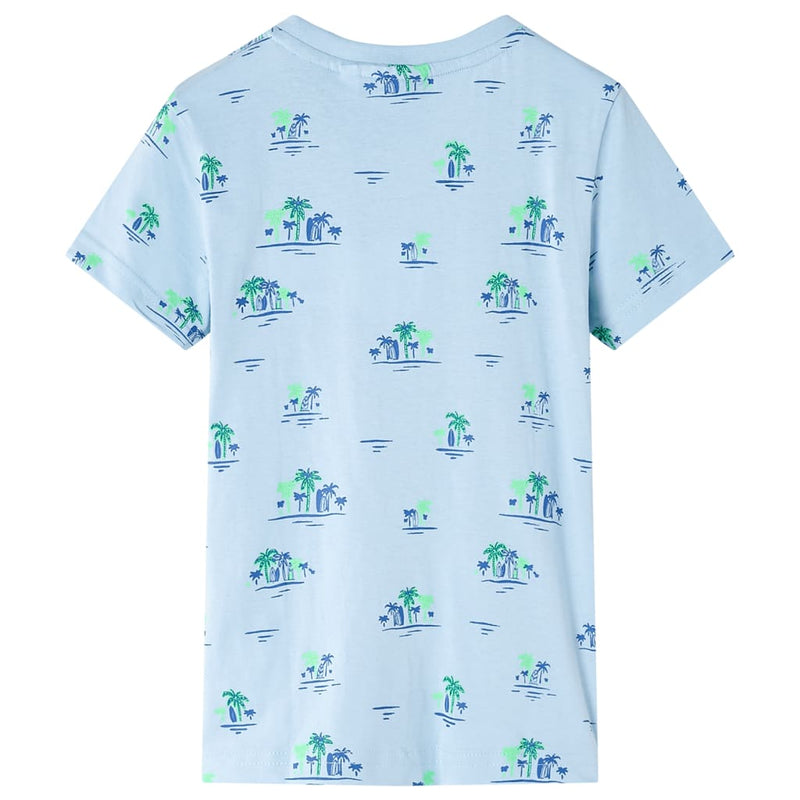 Afbeelding laden in galerijviewer, VidaXL Kindershirt 92 lichtblauw
