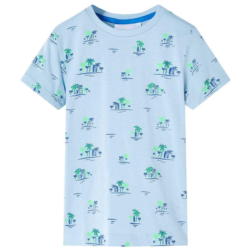 Afbeelding laden in galerijviewer, VidaXL Kindershirt 140 lichtblauw
