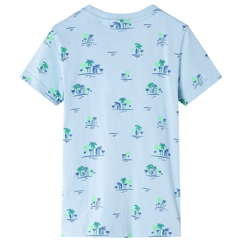 Afbeelding laden in galerijviewer, VidaXL Kindershirt 140 lichtblauw
