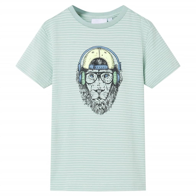 Afbeelding laden in galerijviewer, VidaXL Kindershirt met strepen 92 lichtmint
