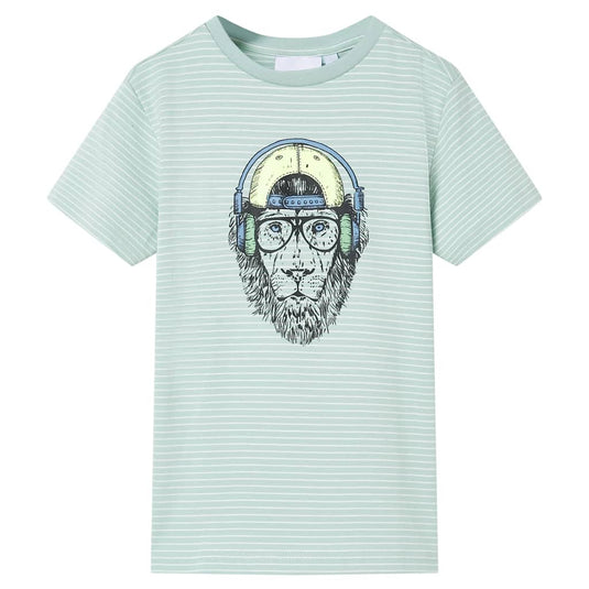 Vidaxl kindershirt met strepen 116 lichtmint