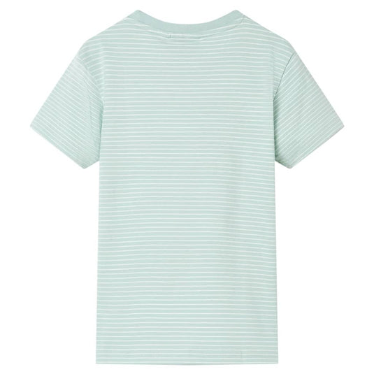 Vidaxl kindershirt met strepen 128 lichtmint