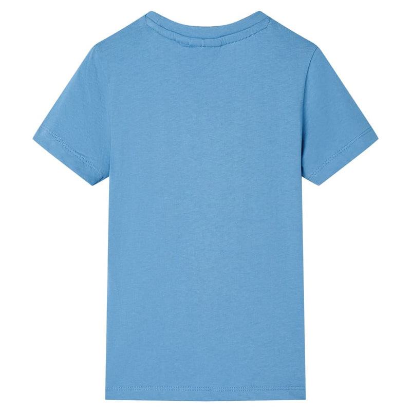 Afbeelding laden in galerijviewer, VidaXL Kindershirt 128 middenblauw
