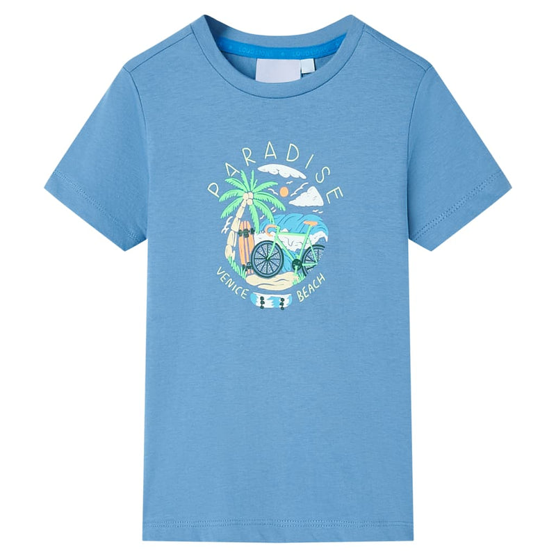 Afbeelding laden in galerijviewer, Vidaxl kindershirt 140 middenblauw
