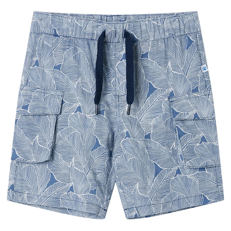 Afbeelding laden in galerijviewer, VidaXL Kindershorts met trekkoord 128 donkerblauw
