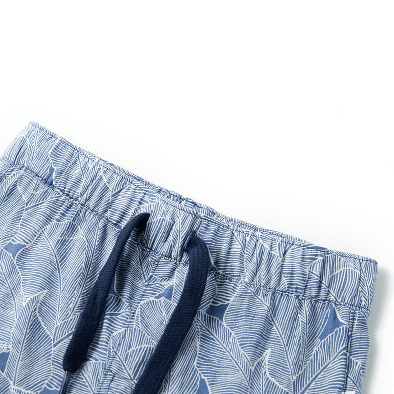 Afbeelding laden in galerijviewer, VidaXL Kindershorts met trekkoord 128 donkerblauw
