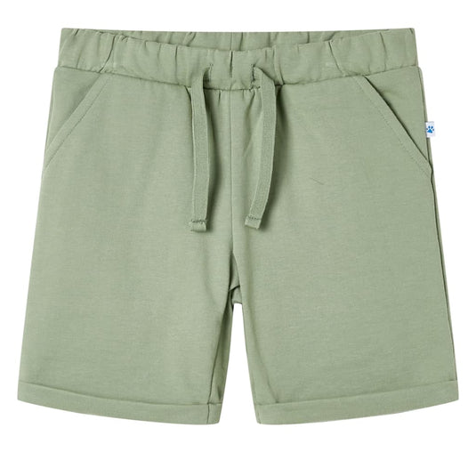 VidaXL Kindershorts met trekkoord 104 lichtkaki