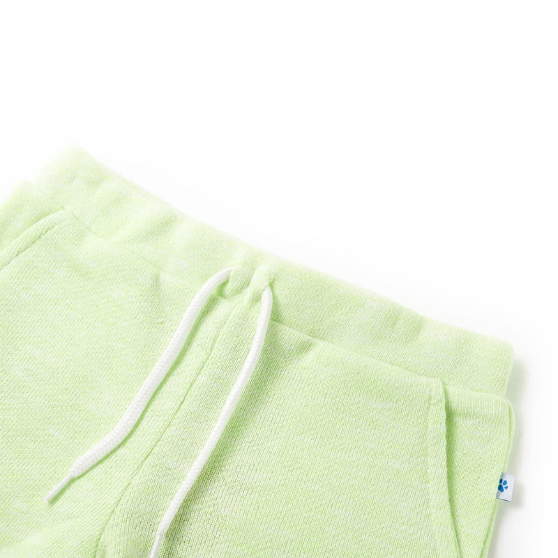 Afbeelding laden in galerijviewer, VidaXL Kindershorts met trekkoord 128 neongeel
