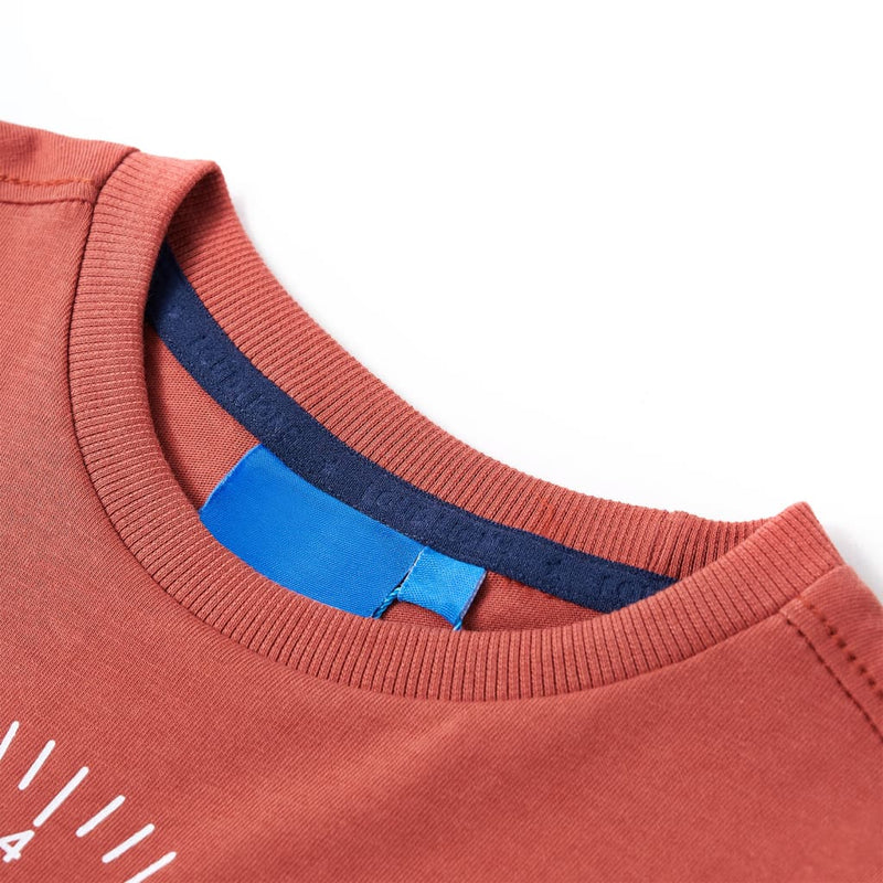Afbeelding laden in galerijviewer, Vidaxl kindershirt met lange mouwen 116 hennakleurig

